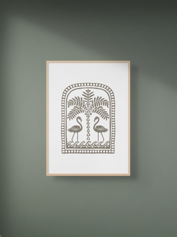 FLAMINGLE - premium poster