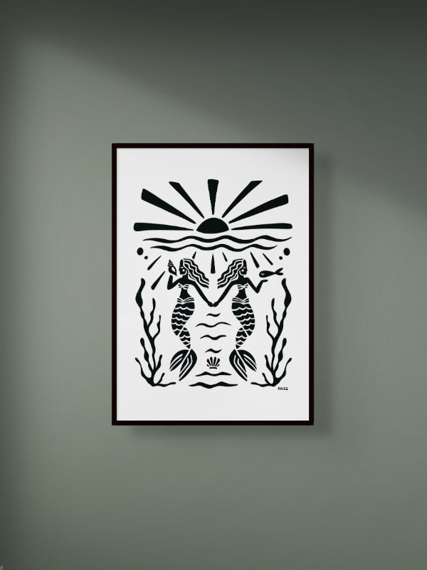 BELOW THE SURFACE - premium poster